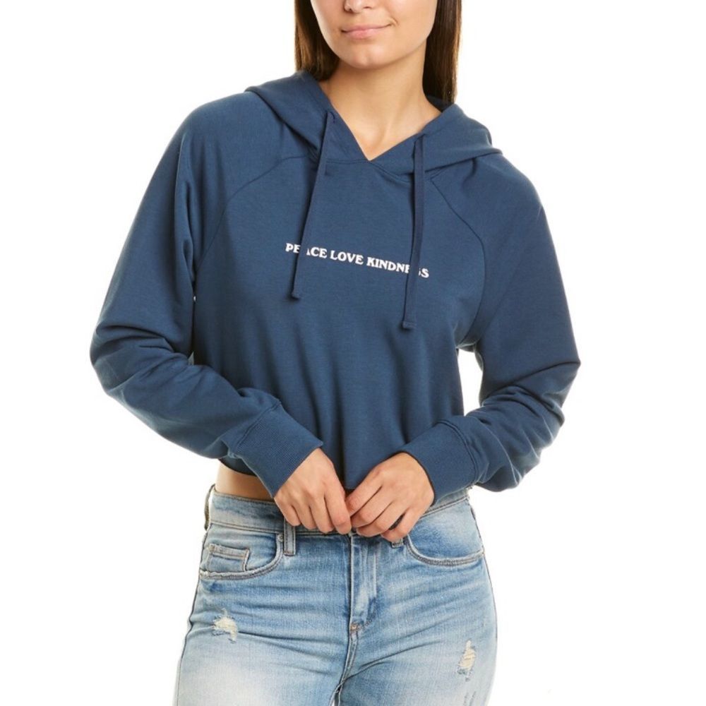NEW Spiritual Gangster Kindness Luna Crop Hoodie Size M